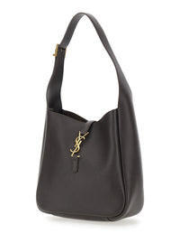 SAINT LAURENT Saint Laurent Women Shoulder Bag 'Le 5 À 7' With Adjustable Strap And Cassandre Plate On The Front In Brown Leather For Women