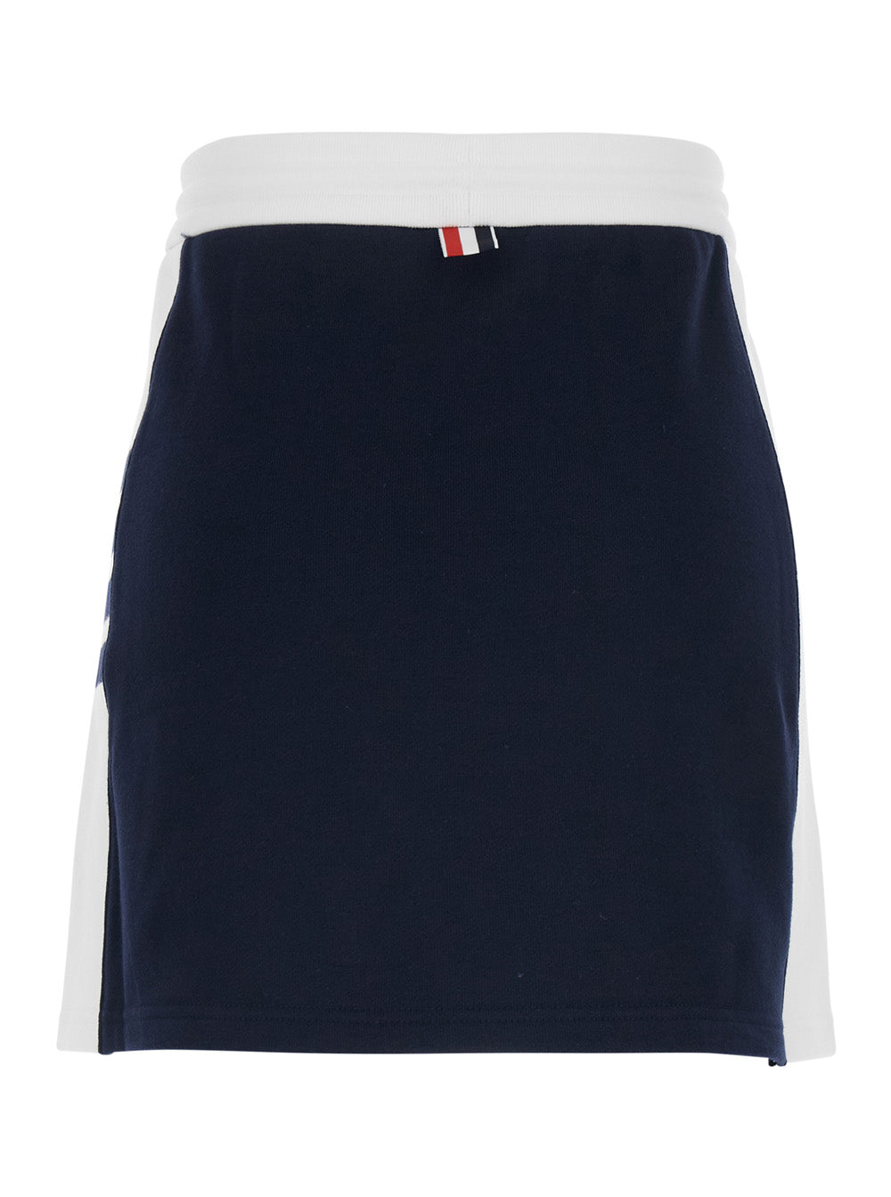 Thom Browne Women Blue Skirt With Elasticated Waist And 4Bar Logo In Cotton For Women