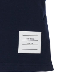 Thom Browne Women Blue Skirt With Elasticated Waist And 4Bar Logo In Cotton For Women