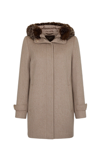 Moorer Betullacw Mid Length Coat Beigebeige