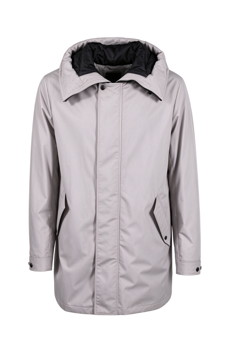 Moorer Alibrandostp Mid Length Coat Pearl
