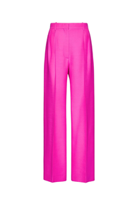 Valentino Silk Haute Couture Straight Leg Pants Pink Pp 1B0Rb3Z51Cf_Uwt