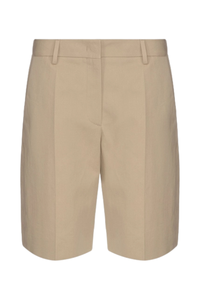 Valentino Garavani Pressed Creased Cotton Shorts Cappuccino Foam 5B3Rd0G58Ng_Z3S