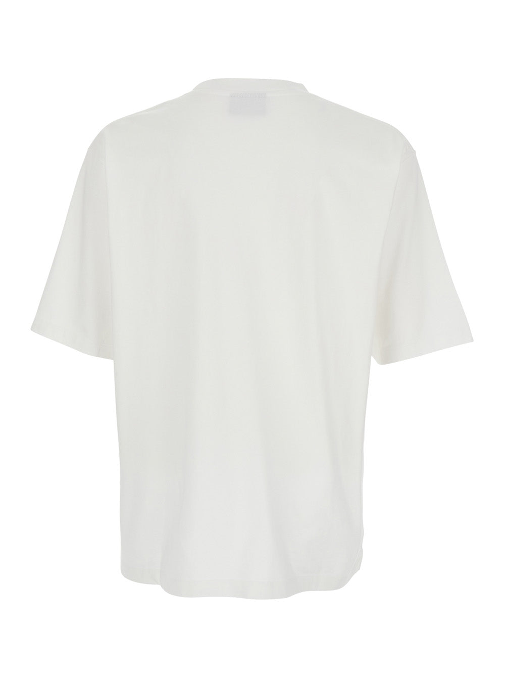 Dsquared2 Men White T-Shirt With Logo Print On The Front In Cotton For Men