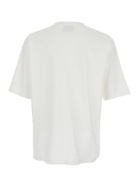 Dsquared2 Men White T-Shirt With Logo Print On The Front In Cotton For Men