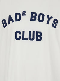 Dsquared2 Men White Crew Neck T-Shirt With Logo Print On The Front In Cotton For Men