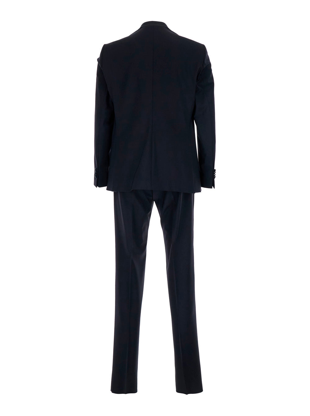 Leplain Men Single-Breasted Suit With Peak Revers In Blue Fabric For Men