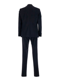 Leplain Men Single-Breasted Suit With Peak Revers In Blue Fabric For Men
