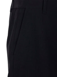 Jacquemus Men 'Le Short Camargue' Black Bermuda Shorts With Belt Loops And Wide Leg In Wool For Men