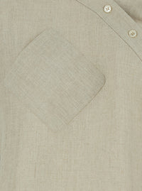Coperni Women 'Heart' Beige Shirt With Asymmetrical Buttoning And Chest Pocket In Cotton Woman