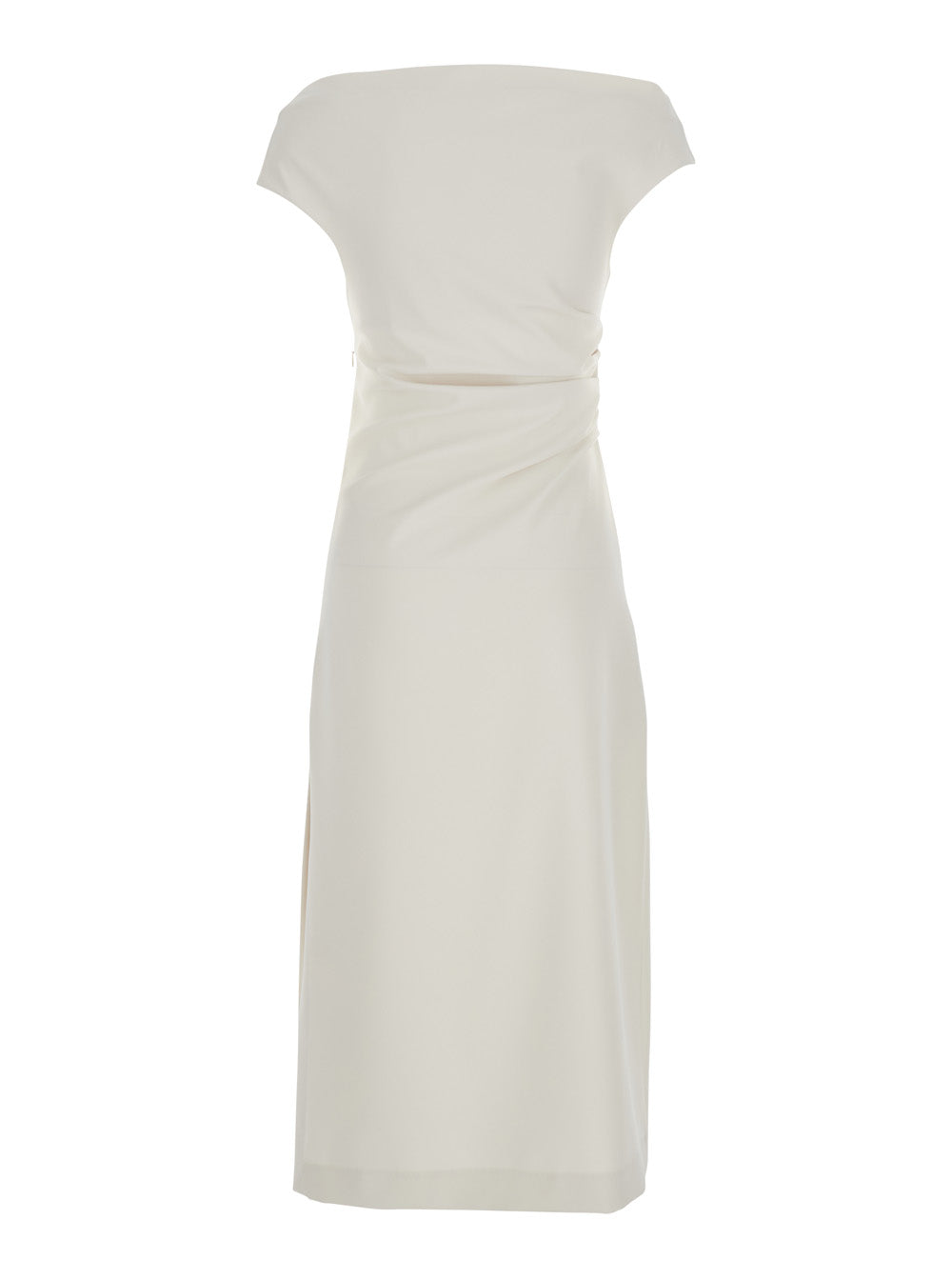 P.A.R.O.S.H. P.A.R.O.S.H. Women Long Dress With Square Neckline And Draped Details
