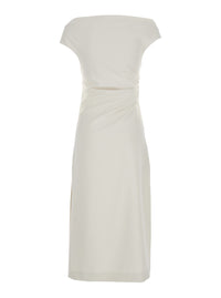 P.A.R.O.S.H. P.A.R.O.S.H. Women Long Dress With Square Neckline And Draped Details