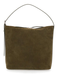 A.P.C. A.P.C. Women 'Vera' Brown Shoulder Bag With Top Handle And Zip Closure In Suede Woman