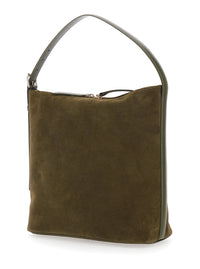 A.P.C. A.P.C. Women 'Vera' Brown Shoulder Bag With Top Handle And Zip Closure In Suede Woman