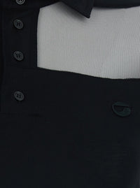 Coperni Women Black Long Dress With Logo Embroidery On The Front And All-Over Stripes In Cotton Blend Woman