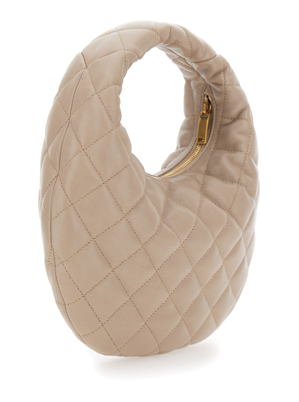 SAINT LAURENT Saint Laurent Women Handbag 'Icare' With Cassandre Plate On The Front And Quilted Design In Beige Leather For Women