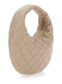 SAINT LAURENT Saint Laurent Women Handbag 'Icare' With Cassandre Plate On The Front And Quilted Design In Beige Leather For Women