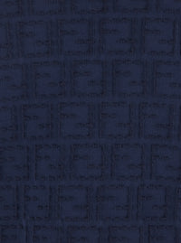 Fendi Men Blue T-Shirt With All-Over Ff Logo Embroidery In Cotton For Men