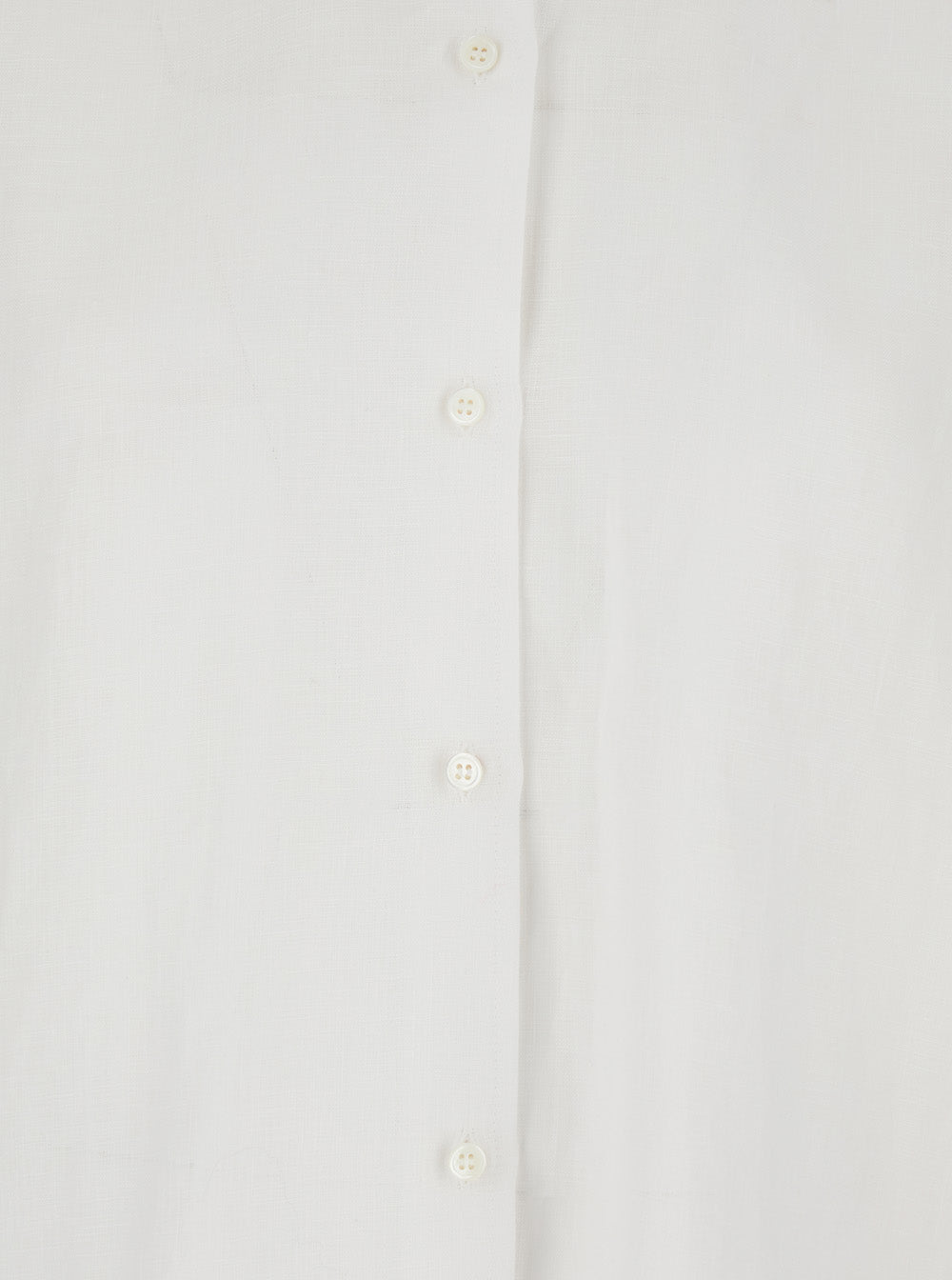 Leplain Women White Shirt With Classic Collar And Long Sleeves