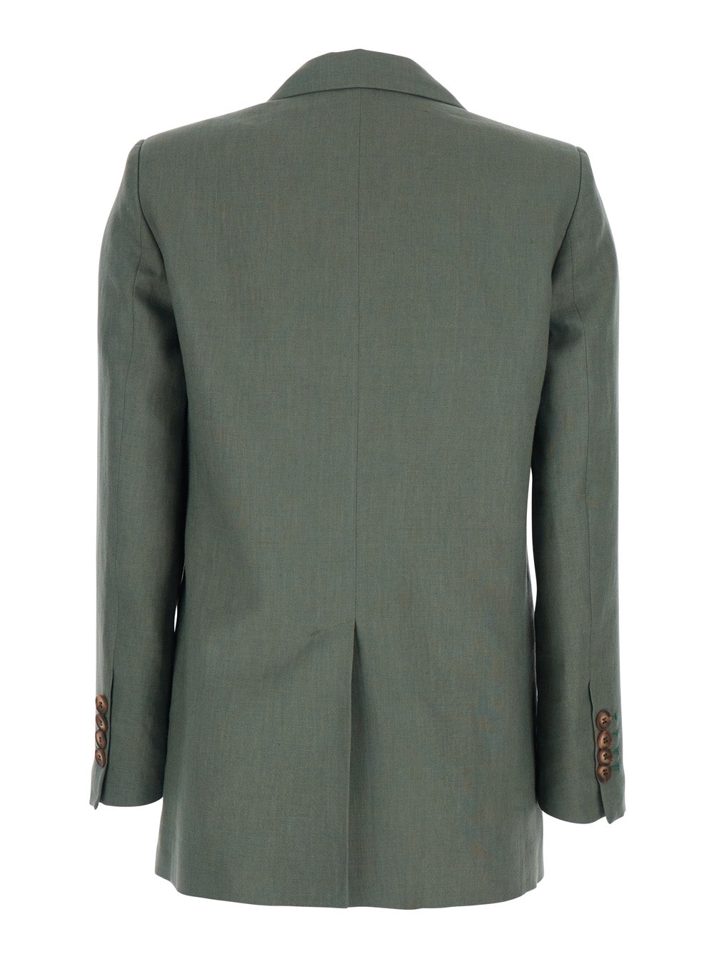 Leplain Women Double-Breasted Jacket With Peak Revers In Green For Women
