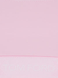 Tom Ford Women Pink Top Bralette With Wide Neckline And Logo Lettering On The Front In Modal Stretch Women