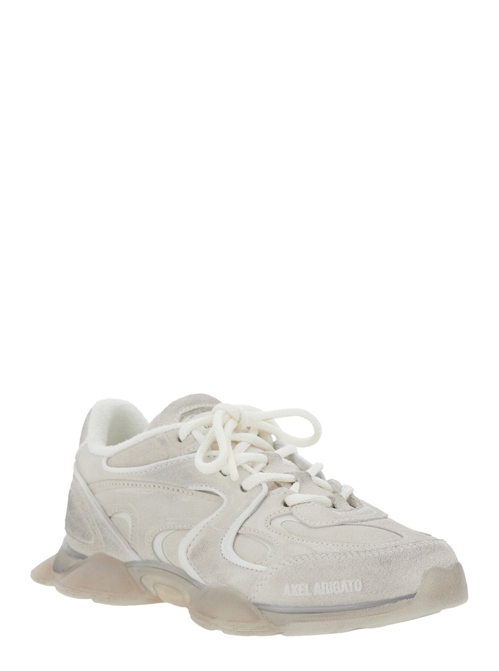 Axel Arigato Women 'Eris' White Low Top Sneakers With Logo Patch On The Tongue In Leather And Fabric Woman