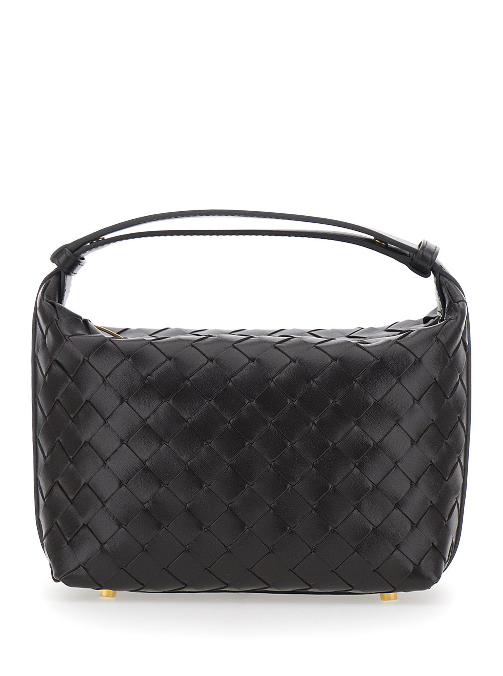 BOTTEGA VENETA Bottega Veneta Women 'Wallace' Brown Handbag With Intrecciato Motif In Leather Woman