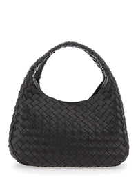 Bottega Veneta Women 'Campana' Brown Medium Shoulder Bag With Two Top Handles And Intrecciato Motif In Leather Woman