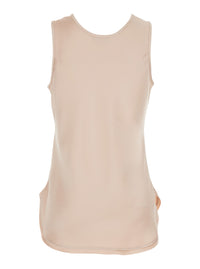 Leplain Women Pink Sleeveless Top With Round Neck In Satin Woman