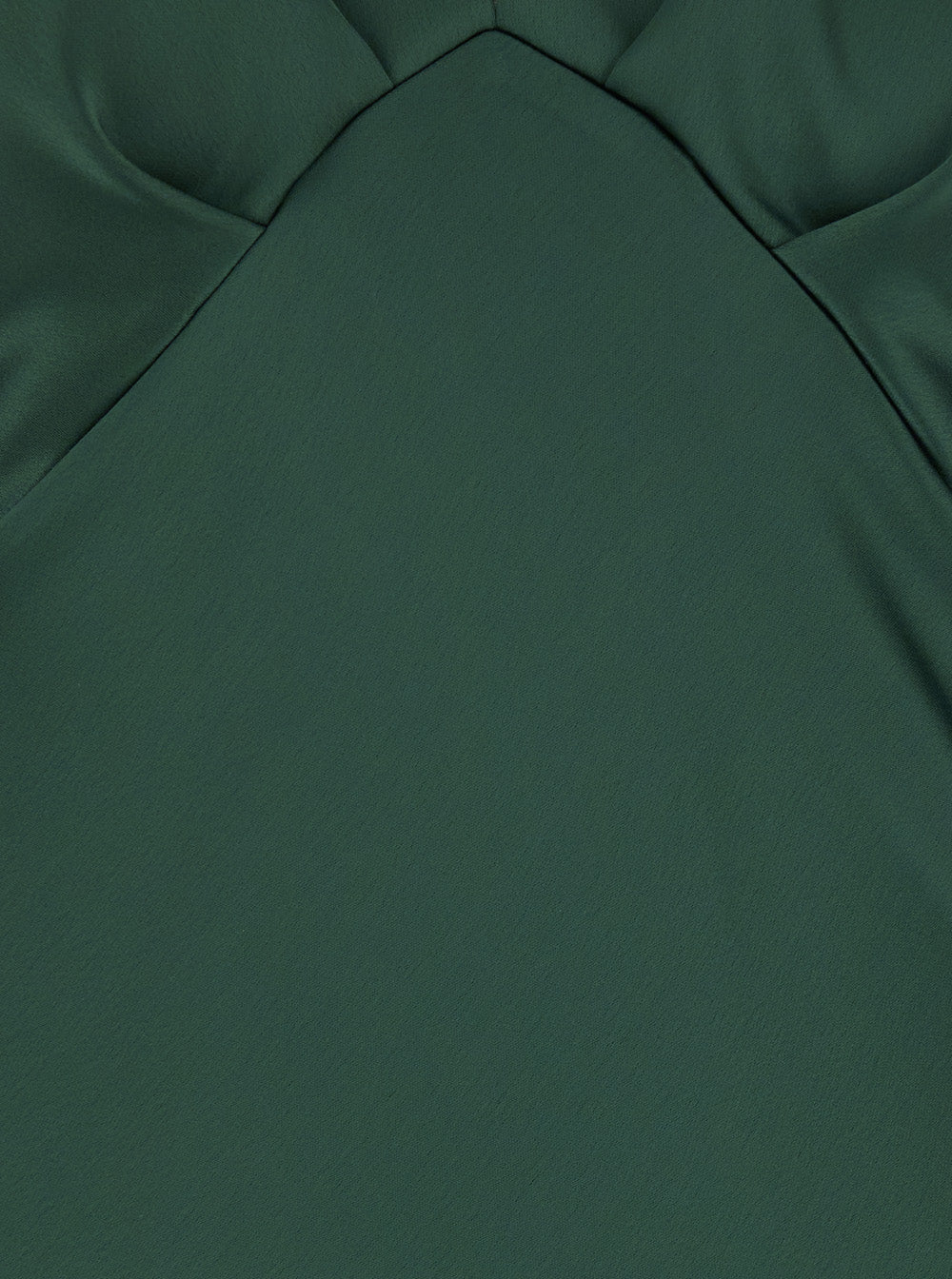 Leplain Women Green Long Dress With V-Neck And Ruffles On The Front In Tech Fabric Women