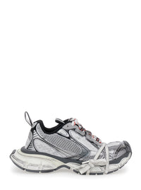 Balenciaga Women '3Xl' Grey Low Top Sneakers With Logo Detail In Tech Fabric Woman