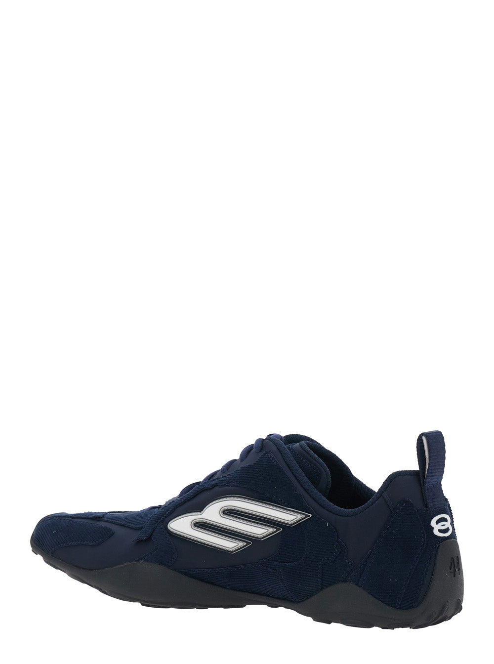 BALENCIAGA Balenciaga Men Sneaker 'Monday Ultra' Low Top With Logo Detail On The Side And Velvet Inserts In Blue Tech Fabric For Men