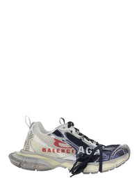 Balenciaga Men '3Xl' Multicolor Low Top Sneakers With Logo Lettering On The Side In Tech Fabric Man