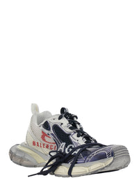 Balenciaga Men '3Xl' Multicolor Low Top Sneakers With Logo Lettering On The Side In Tech Fabric Man