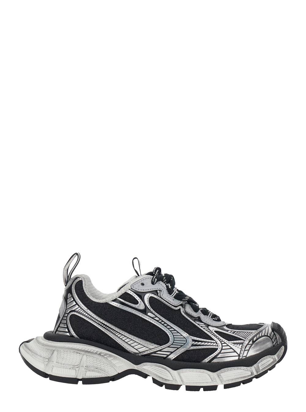 BALENCIAGA Balenciaga Women Sneakers '3Xl' With Logo On The Toe In Metallic Tech Fabric Mix For Women