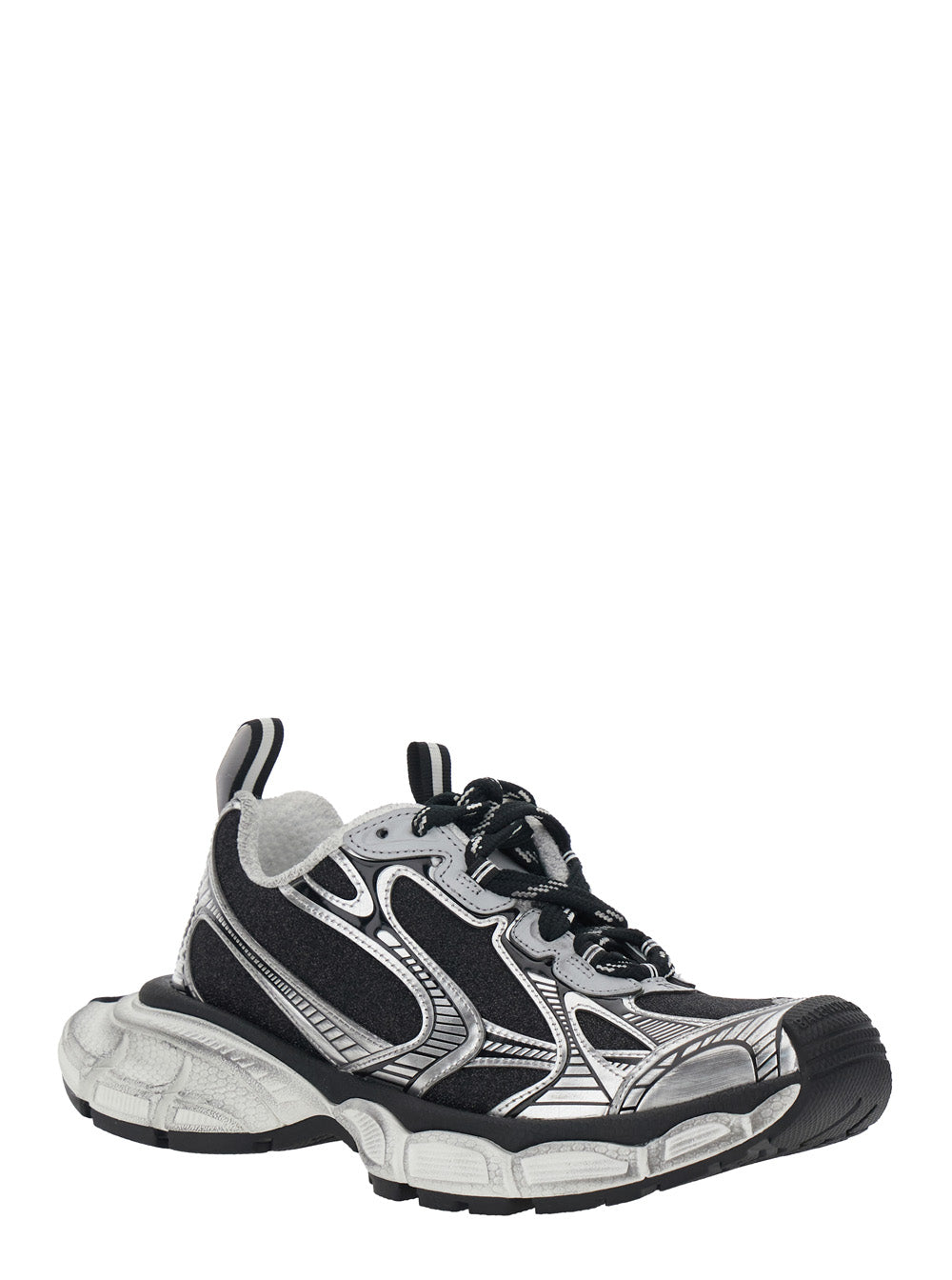 BALENCIAGA Balenciaga Women Sneakers '3Xl' With Logo On The Toe In Metallic Tech Fabric Mix For Women