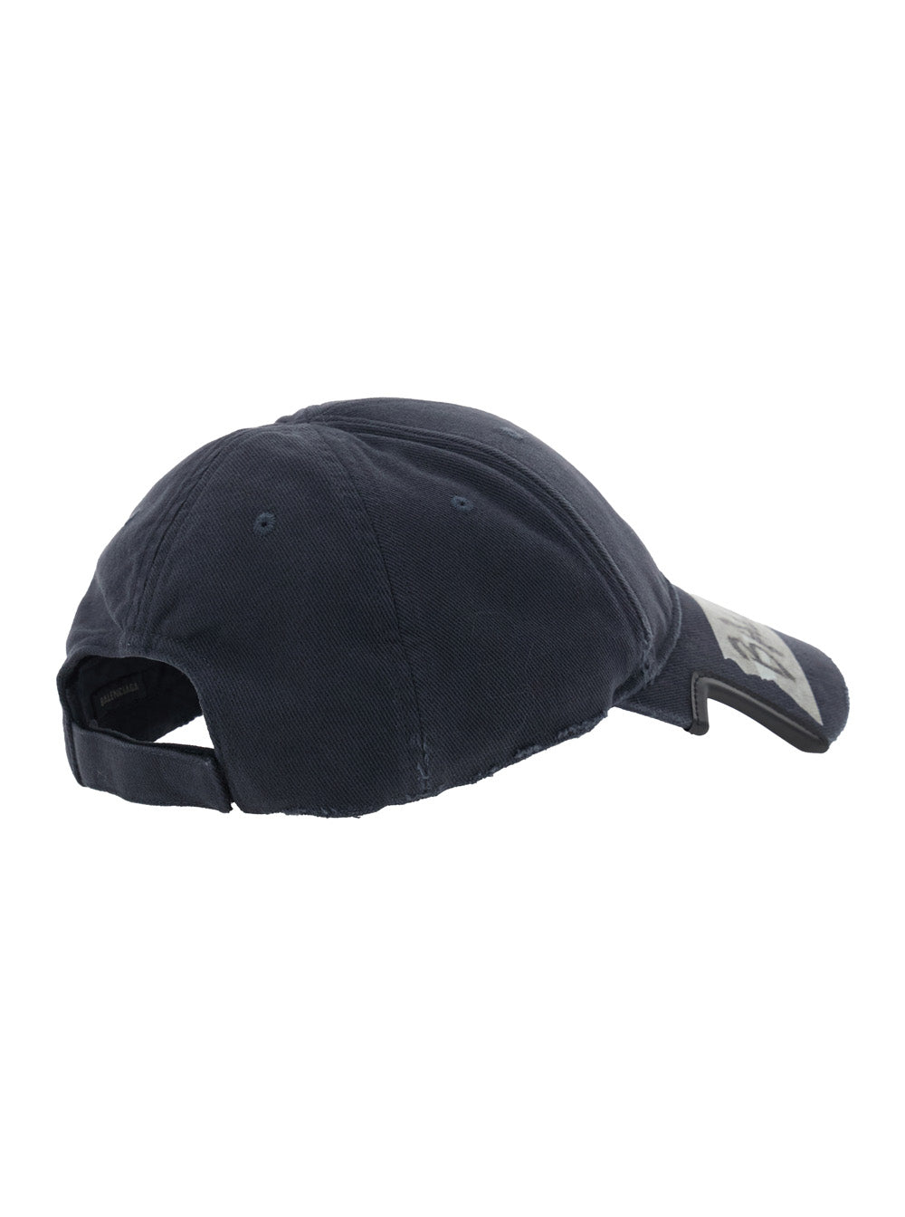 Balenciaga Men Black Baseball Cap With Maxi Logo Lettering On The Front In Cotton Man