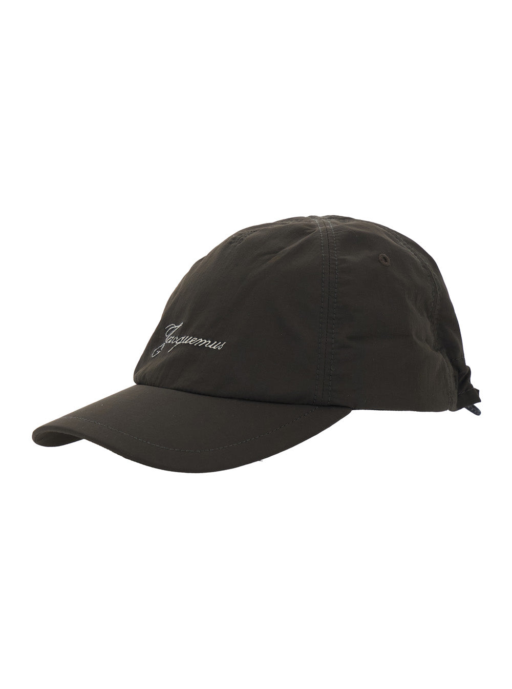 Jacquemus Men 'La Casquette Balluchon' Brown Baseball Cap With Logo Lettering On The Front And Rear Drawstring Closure In Cotton Man