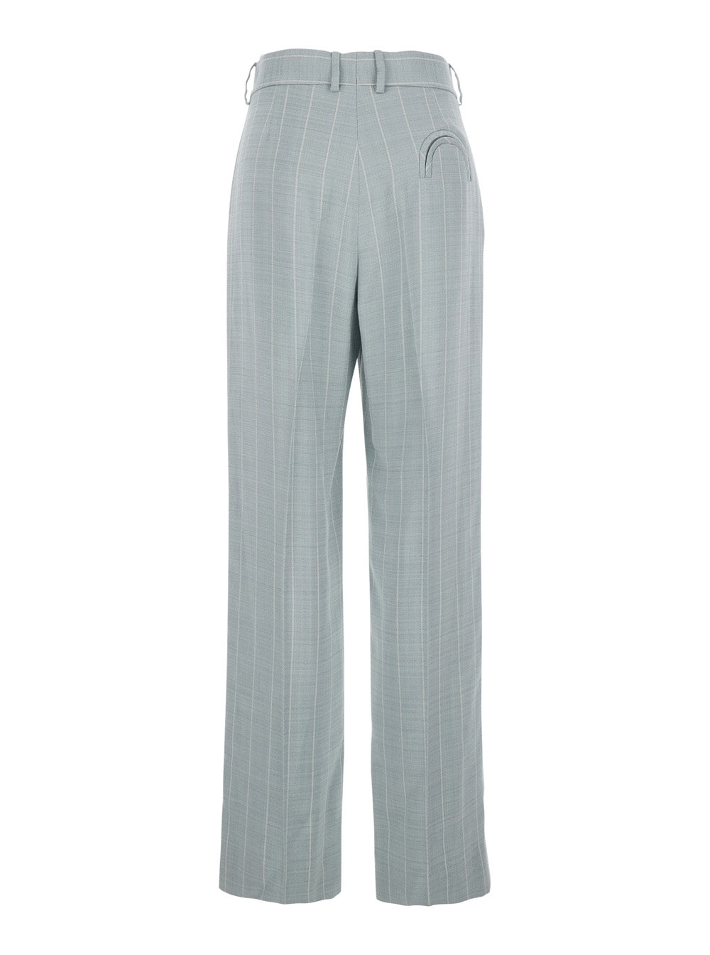 Blaze Milano Women Light Blue Trousers With Striped Motif In Viscose Woman
