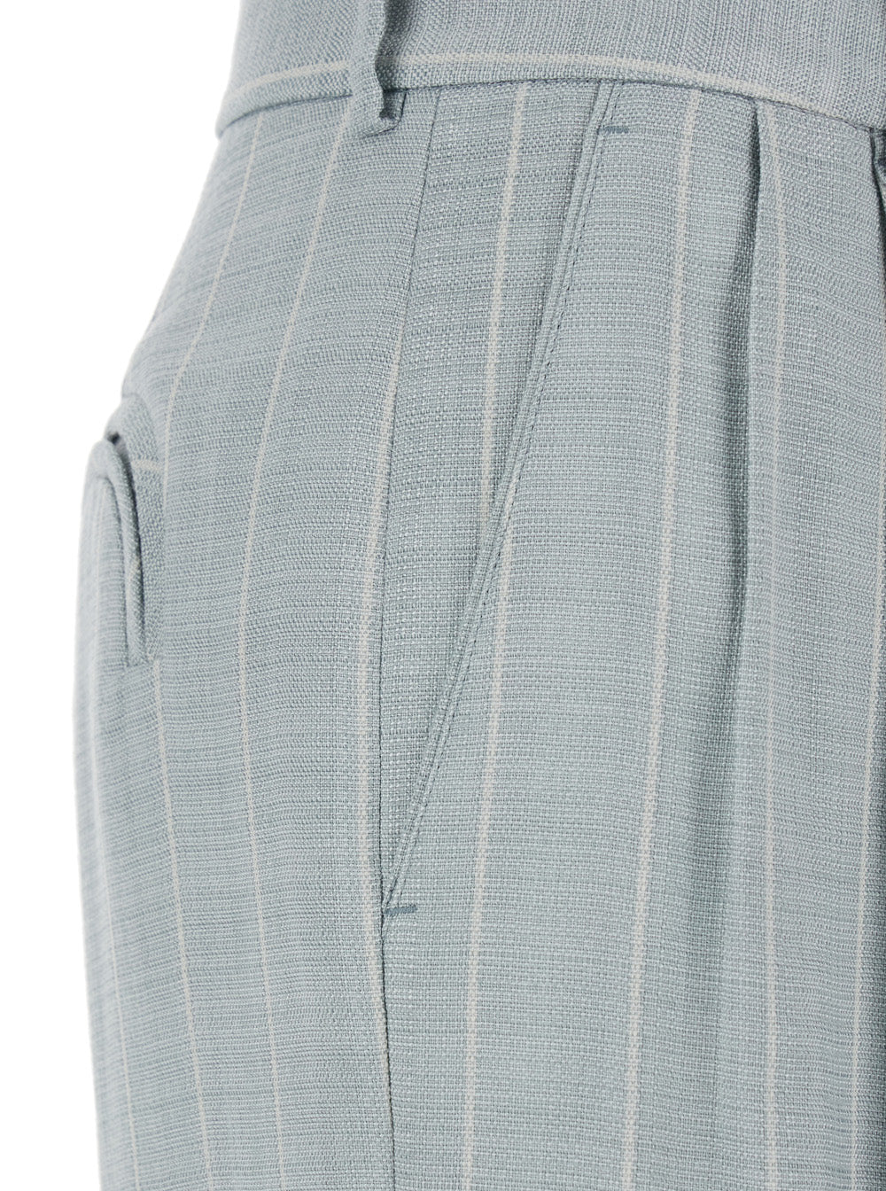 Blaze Milano Women Light Blue Trousers With Striped Motif In Viscose Woman