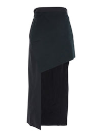 Vivienne Westwood Women Black Wool Asymmetrical Skirt For Women