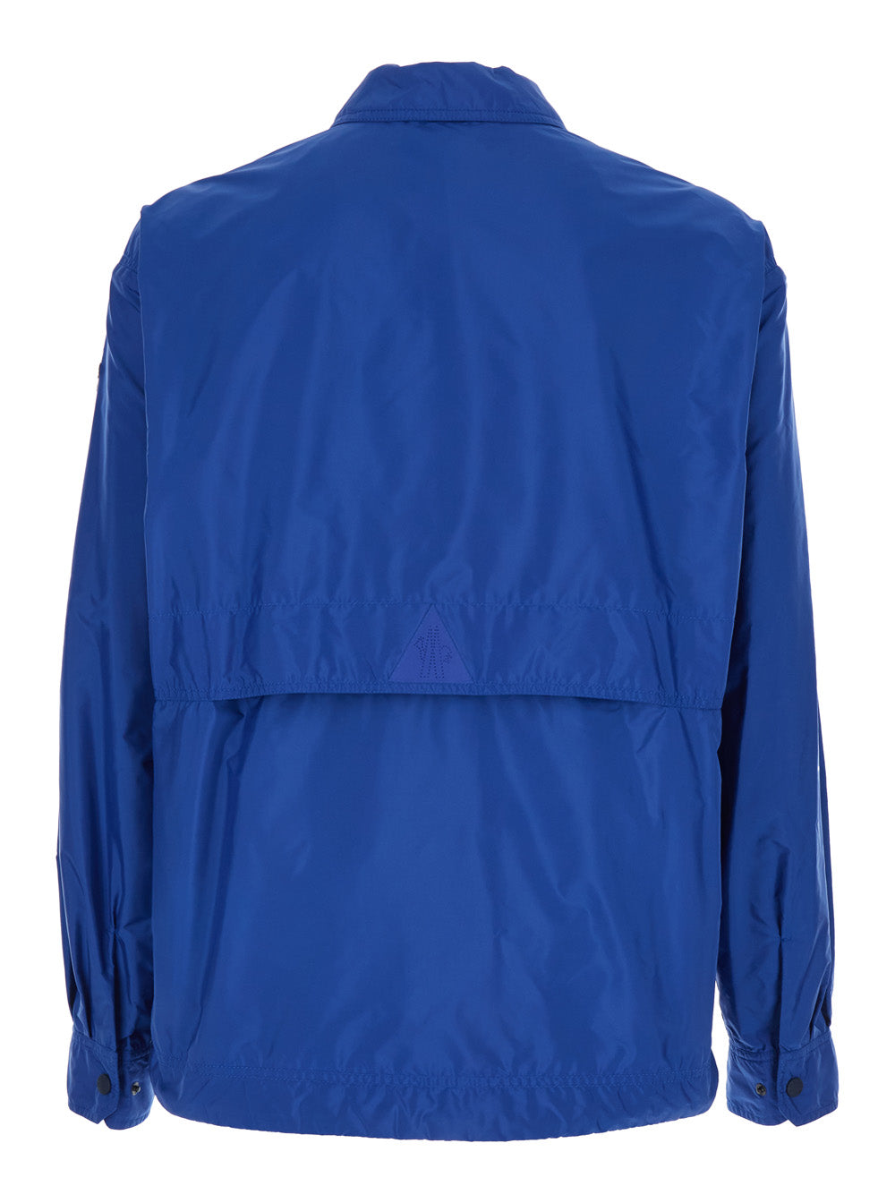 Moncler Grenoble Men 'Brive' Blue Jacket With High Collar And Logo