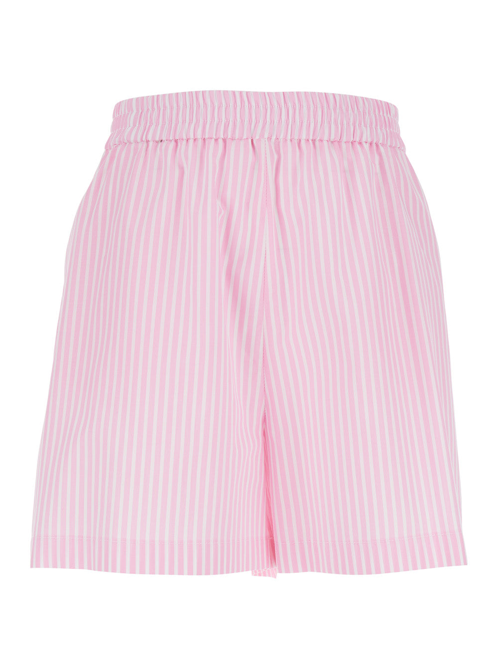 Leplain Women Striped Pink Fabric Shorts For Women