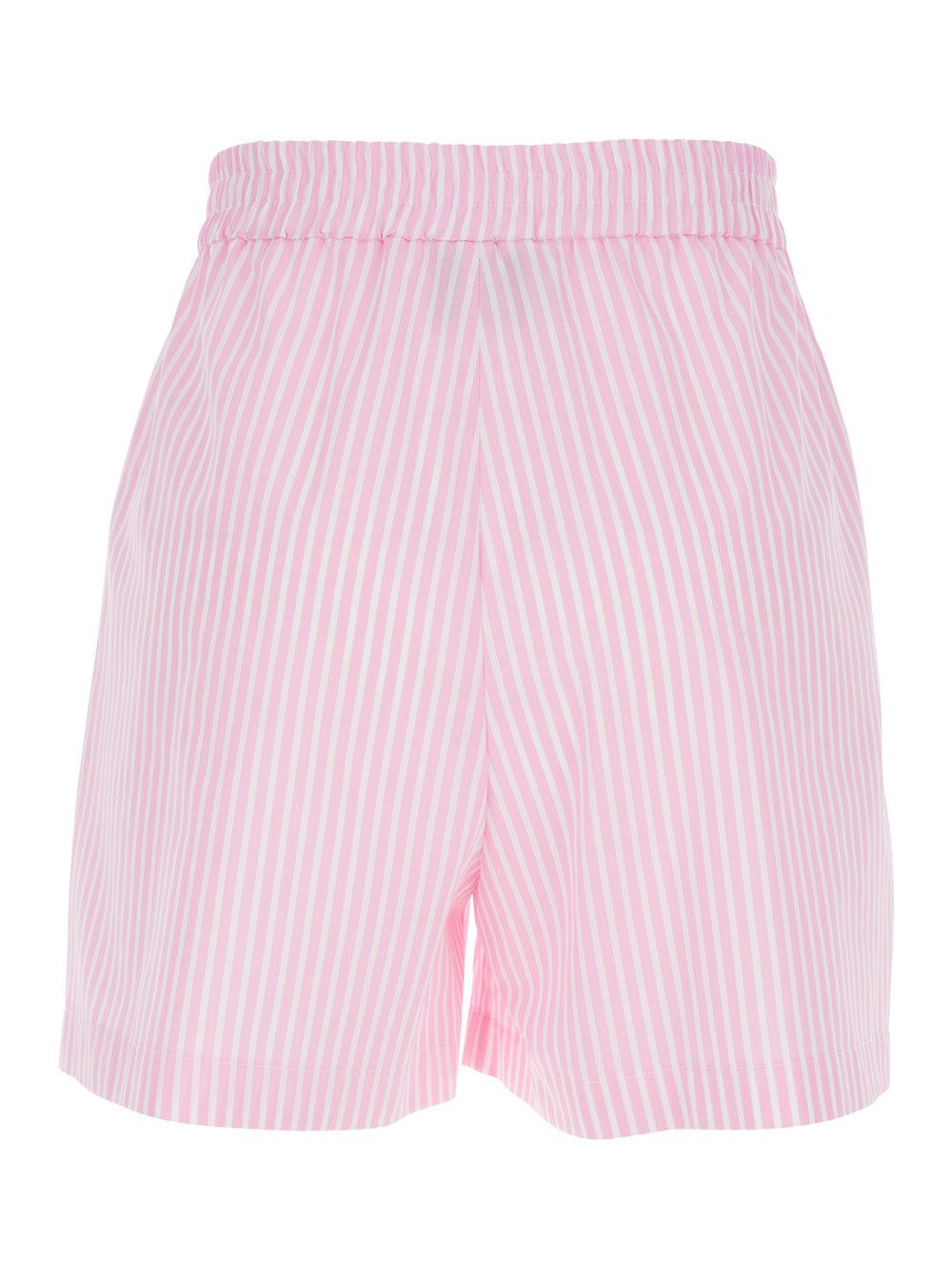 Leplain Women Striped Pink Fabric Shorts For Women