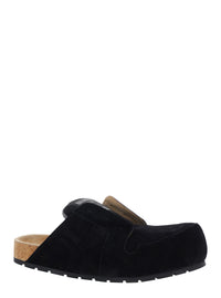 Balenciaga Men Mule 'Dumbo' With Logo Lettering On The Suede Tongue Black Men