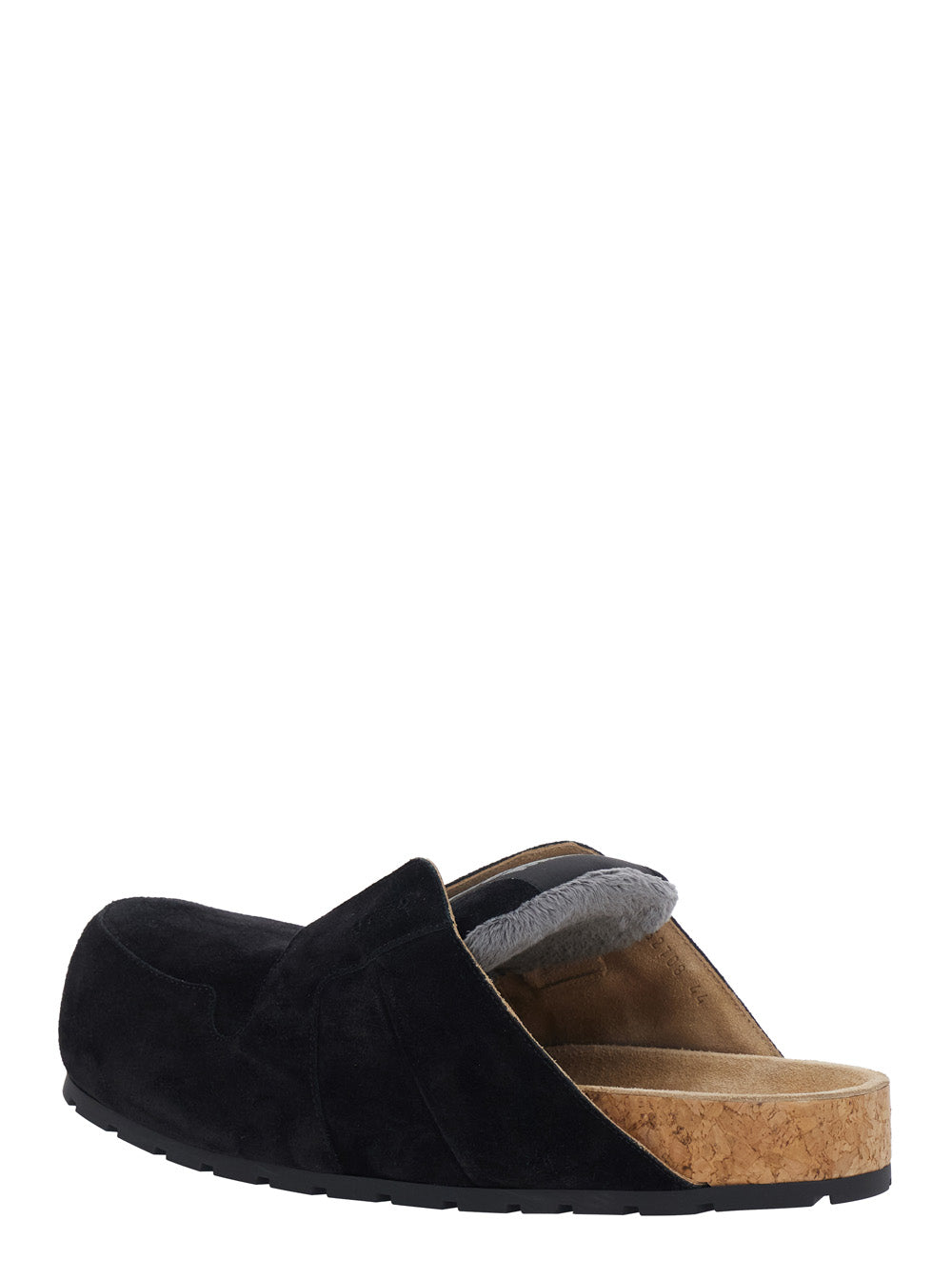 Balenciaga Men Mule 'Dumbo' With Logo Lettering On The Suede Tongue Black Men