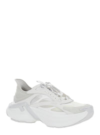 FENDI Fendi Women 'F-Light' White Sneaker Low Top With Ff Motif On The Side And Chunky Sole In Mesh And Leather For Women