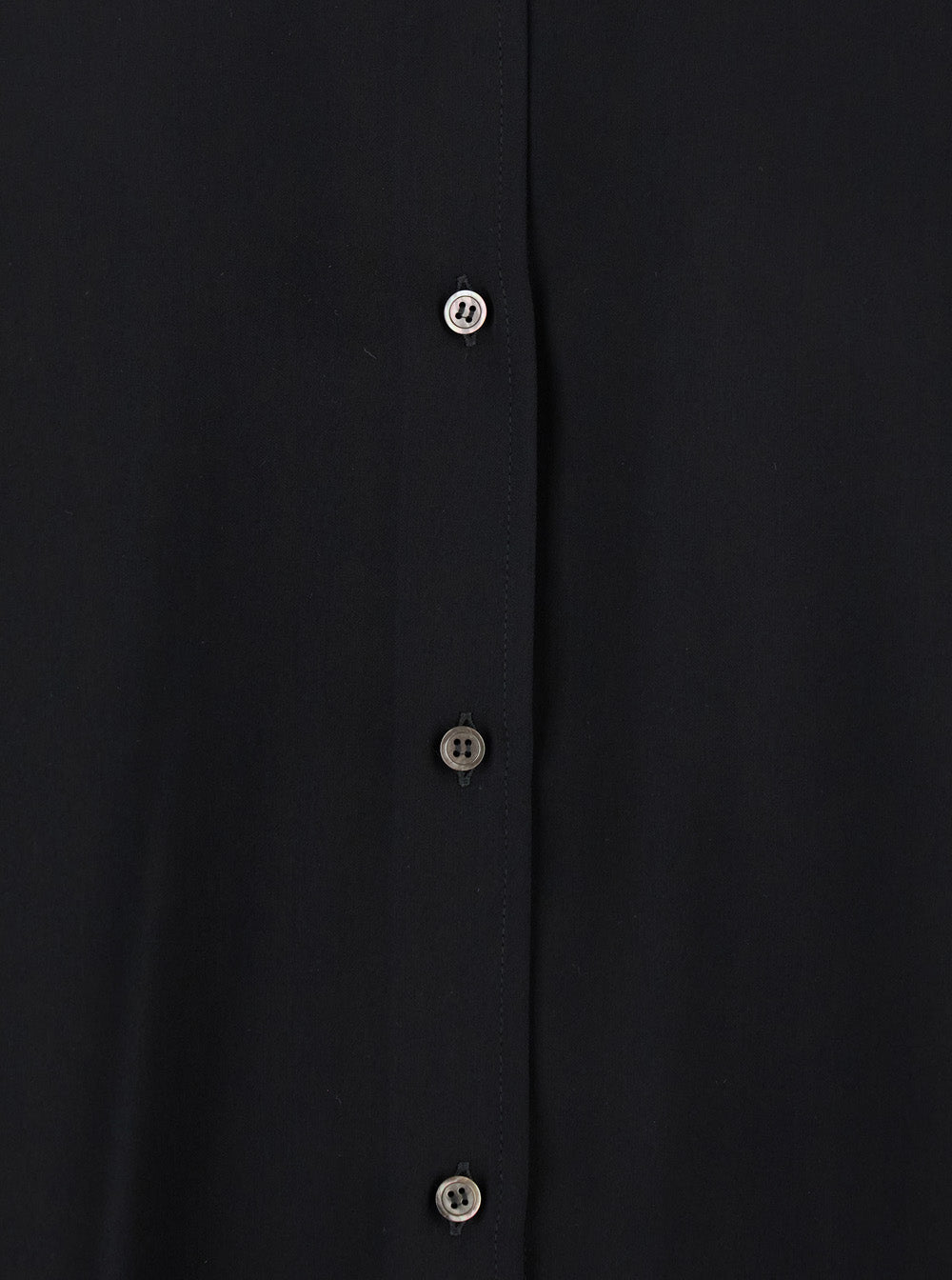 Leplain Women Black Women's Classic Collar Tech Fabric Shirt