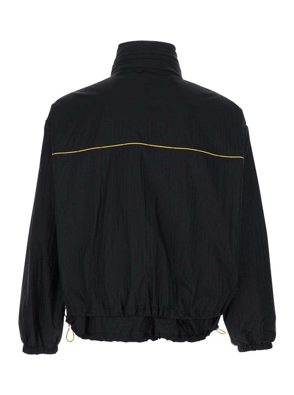 Fendi Men Black Reversible Jacket With Ff Details In Tech Fabric For Men