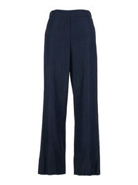 Leplain Women Blue Pants With Semi-Elasticated Waist In Tech Fabric Woman